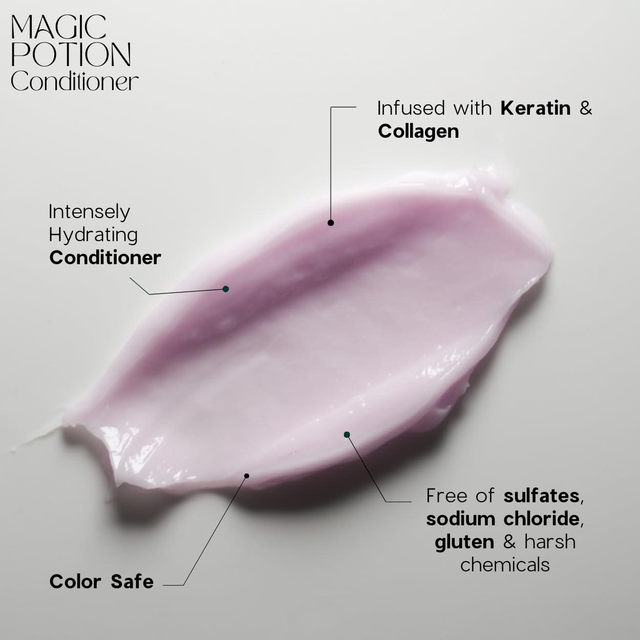 SIMPLY SMOOTH SIMPLY SMOOTH Xtend Keratin Magic Potion Conditioner - Restore & Repair Daily Conditioner for Dry, Damaged Hair, Hydrates & Softens All Hair Types 33.8 Oz