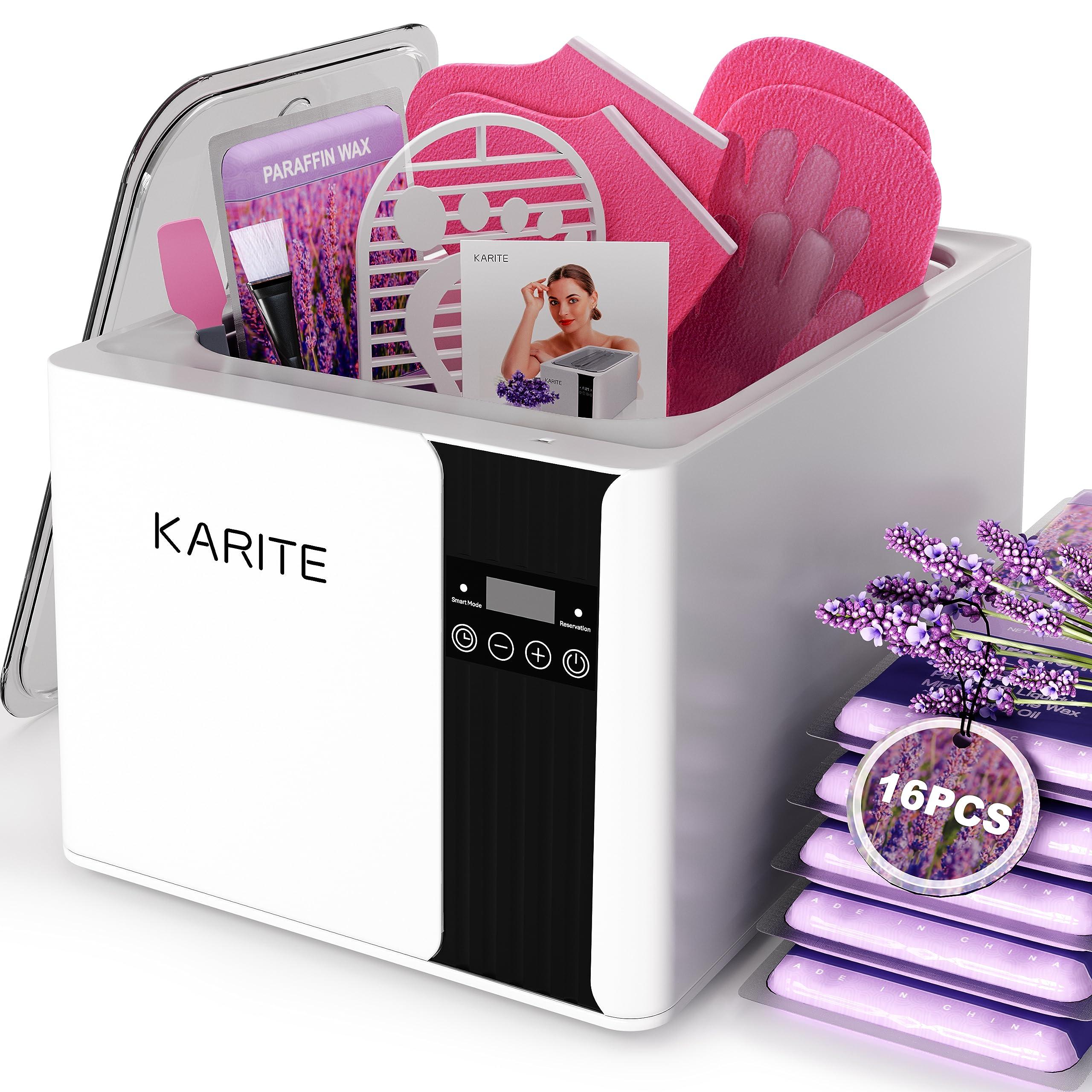 Karite KARITE Paraffin Wax Machine for Hands and Feet, 9000ml Paraffin Wax Bath with Auto-Timer, Smart Mode, Precision Temperature Control, Paraffin Wax Warmer Kit with 26PCs Refills