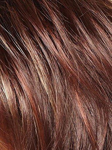 Noriko & Maxwigs Alexi Wig Color Razberry Ice Rooted - 10\" Medium Length Textured Bob Lace Front Loose Wavy Natural Hairline Synthetic Hair Face Framing Bangs Bundle MaxWigs Hairloss Booklet