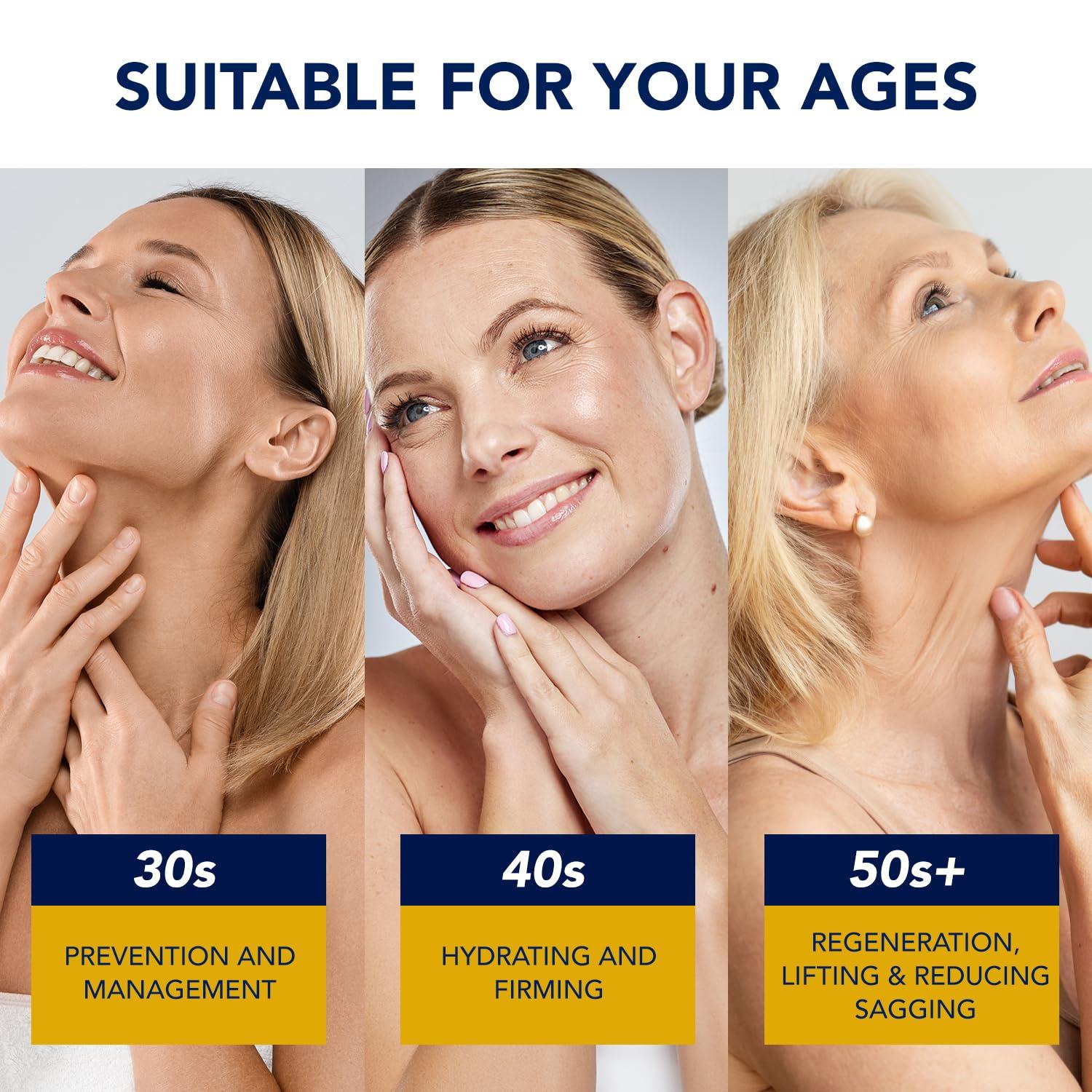 ElySeoul ElySeoul Korean Neck Cream for Firming & Tightening: Neck & Chest Anti-Aging Treatment for Crepey Sagging Skin & Wrinkles - Women & Men Turkey Neck Perfecting, 1.7 oz