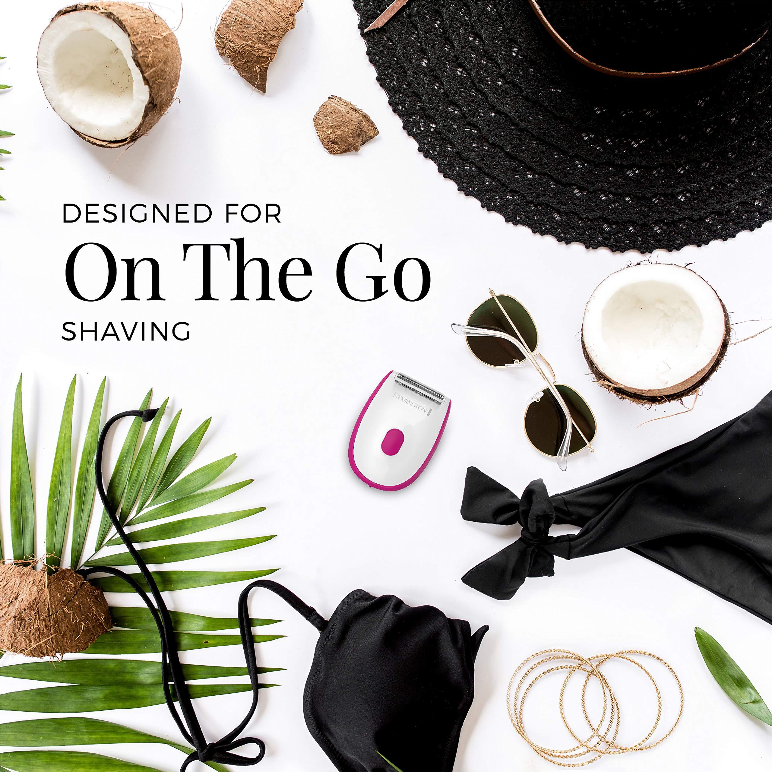 Remington Remington WSF4810US Smooth & Silky On the Go Shaver, Wet/Dry Razor with Hypoallergenic Foil, Color/Design May Vary