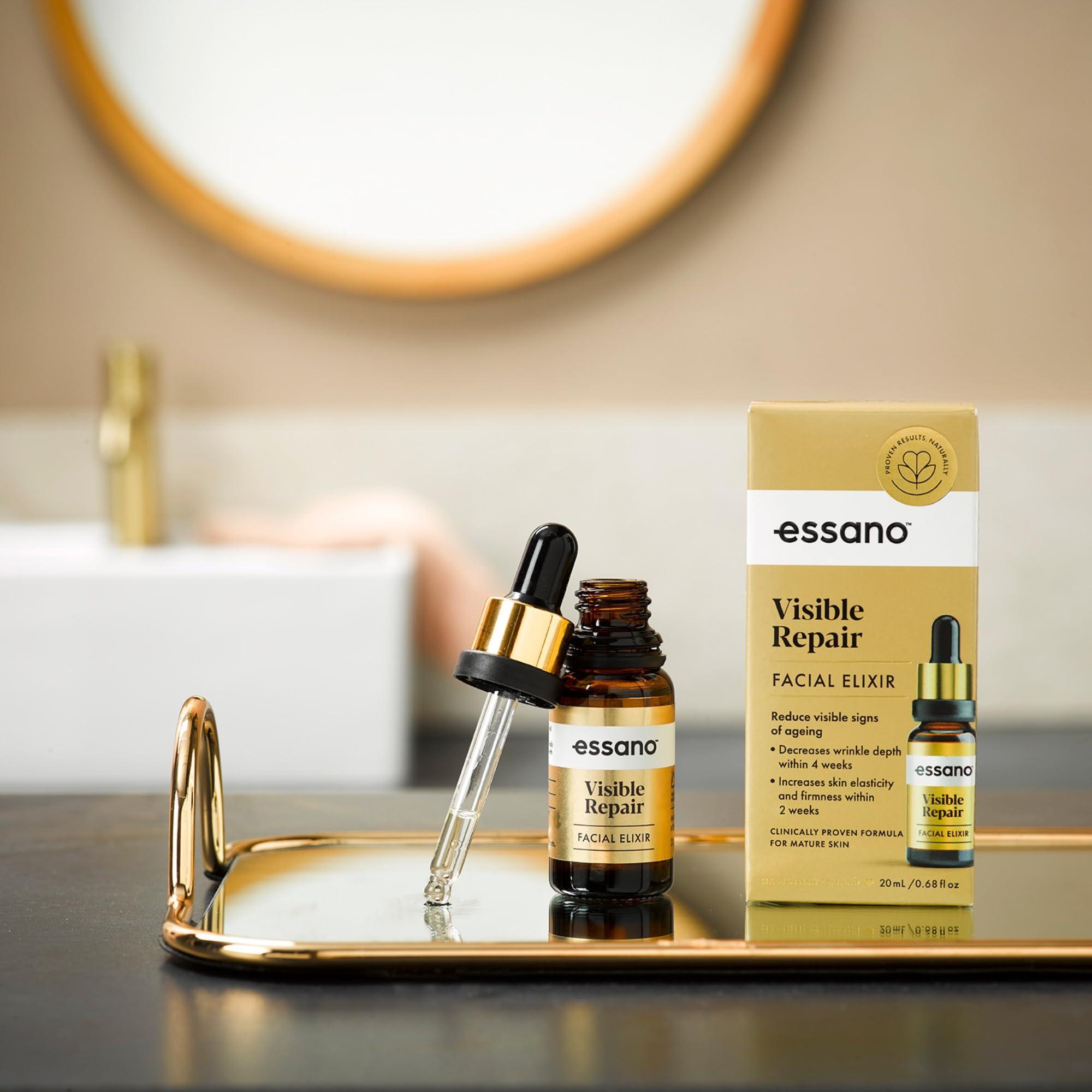 Essano Essano Visible Repair Elixir Face Serum, Face Oil Vitamin C Serum, Supports Anti Aging, Appearance of Fine Lines, Wrinkles, Cruelty Free, 20ml