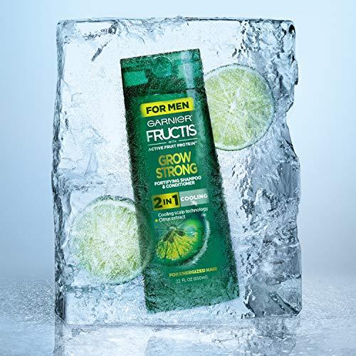 Garnier Garnier Fructis Grow Strong Cooling 2-in-1 Shampoo and Conditioner for Men, 22 Ounce Bottle