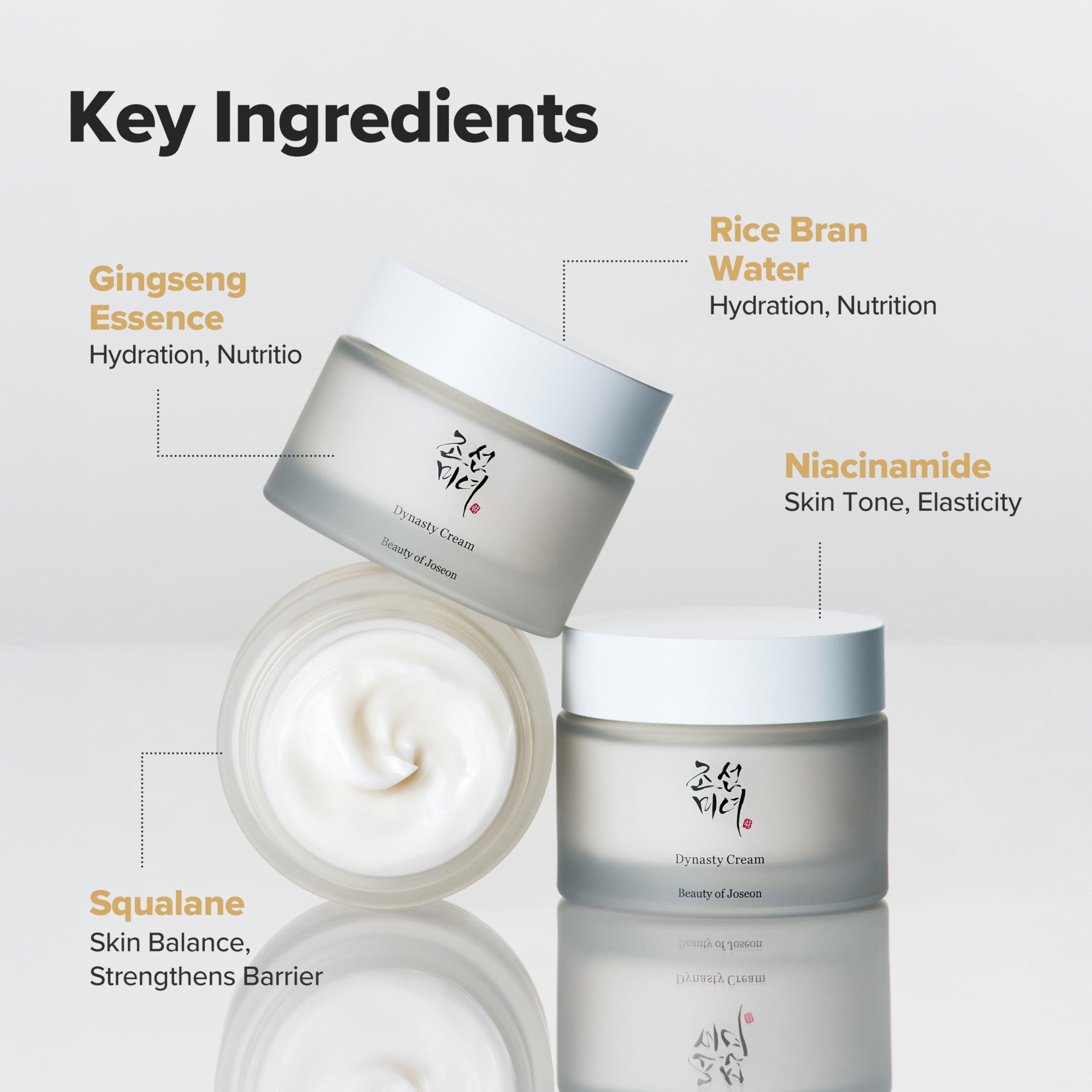 Beauty of Joseon Beauty of Joseon Dynasty Cream Hydrating Face Moisturizer for Dry, Sensitive Skin, Korean Skincare for Men and Women 100ml, 3.38 fl.oz