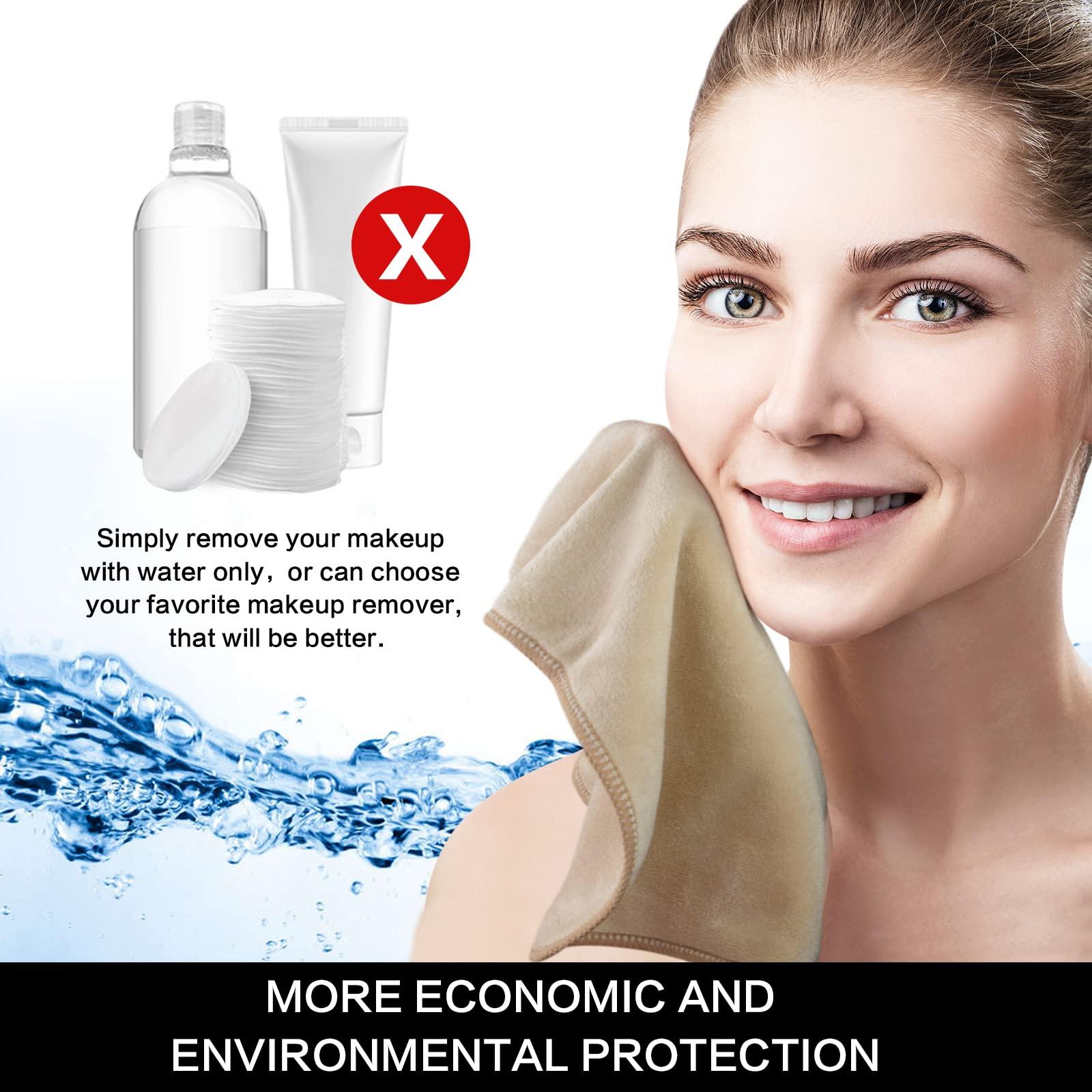 SINLAND SINLAND Microfiber Facial Cloths Fast Drying Washcloth 12inch x 12inch (10pack, Cream)