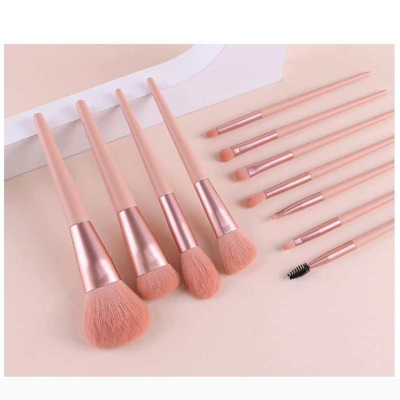 JMKJMJP JMKJMJP Eye Shadow Brush Makeup Bag Powder Eye Shadow Blusher Brush Wood Handle 11 Piece Makeup Brush Set(1,D)