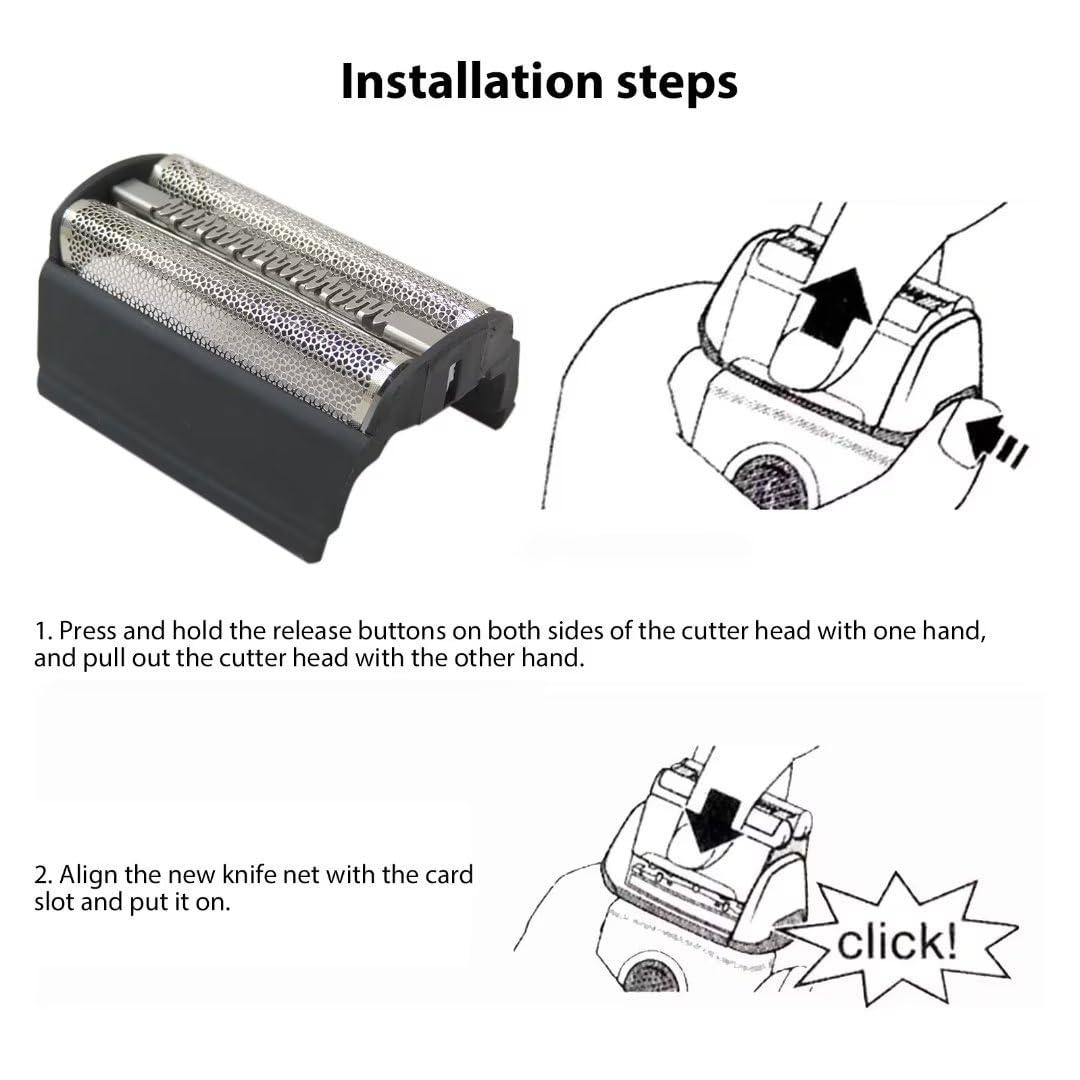 Unbrella 31B Shaver Foil Cassette Head Replacement Part Fit for Braun 5600, 5610, 5611, 5612, 5613, 5614, 5625,56635691