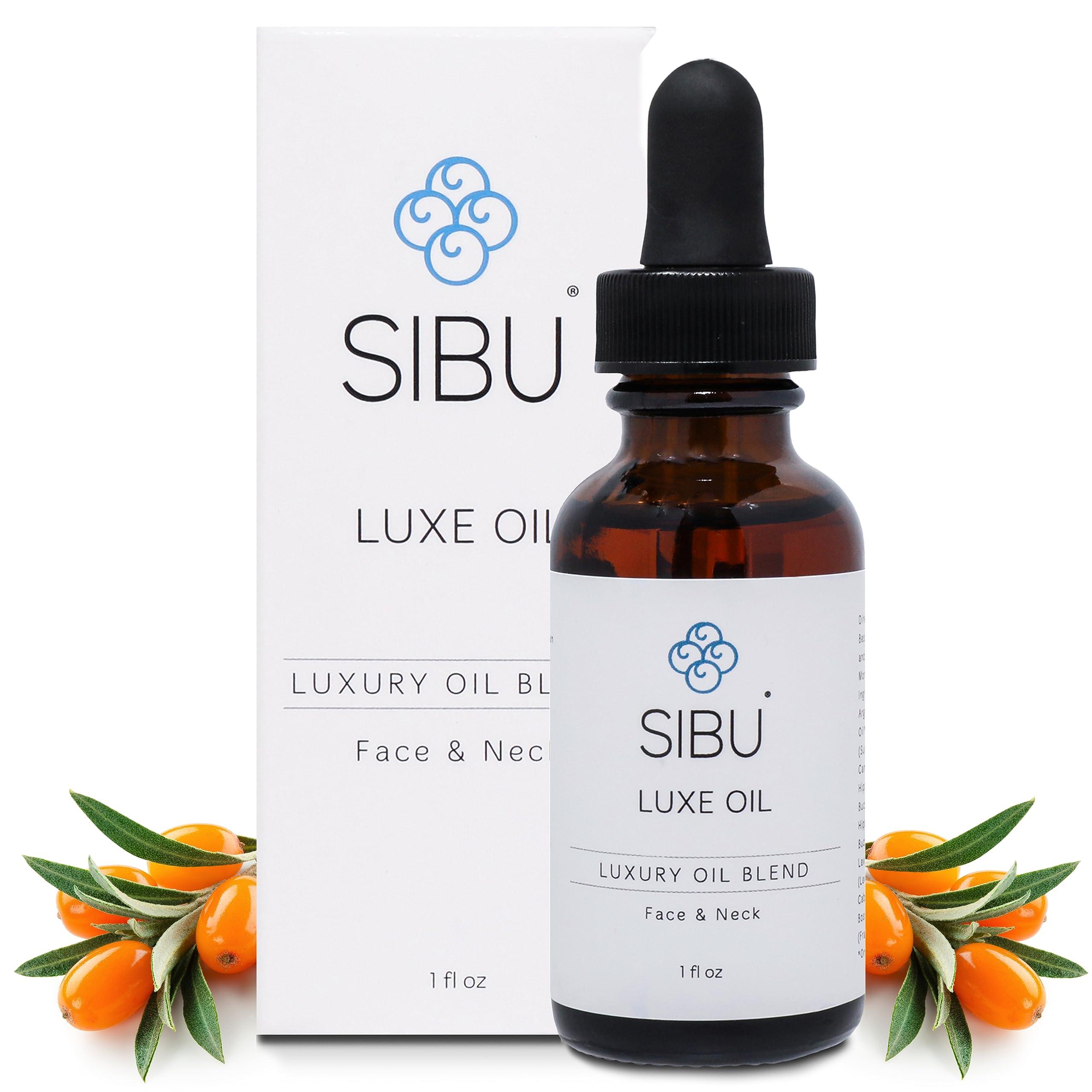 sibu Sibu LUXE Oil, Made with USDA Organic Essential Oils and Premium Himalayan Sea Buckthorn (1 oz) Hydrates, Reduces Redness, and Soothes Irritated Skin