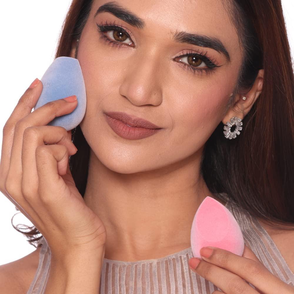 PRAUSH BEAUTY Praush Bloggers Favourite Original Microfiber Makeup Sponge Blender, Very Soft,Premium sponge, Latex Free, Blush Pink