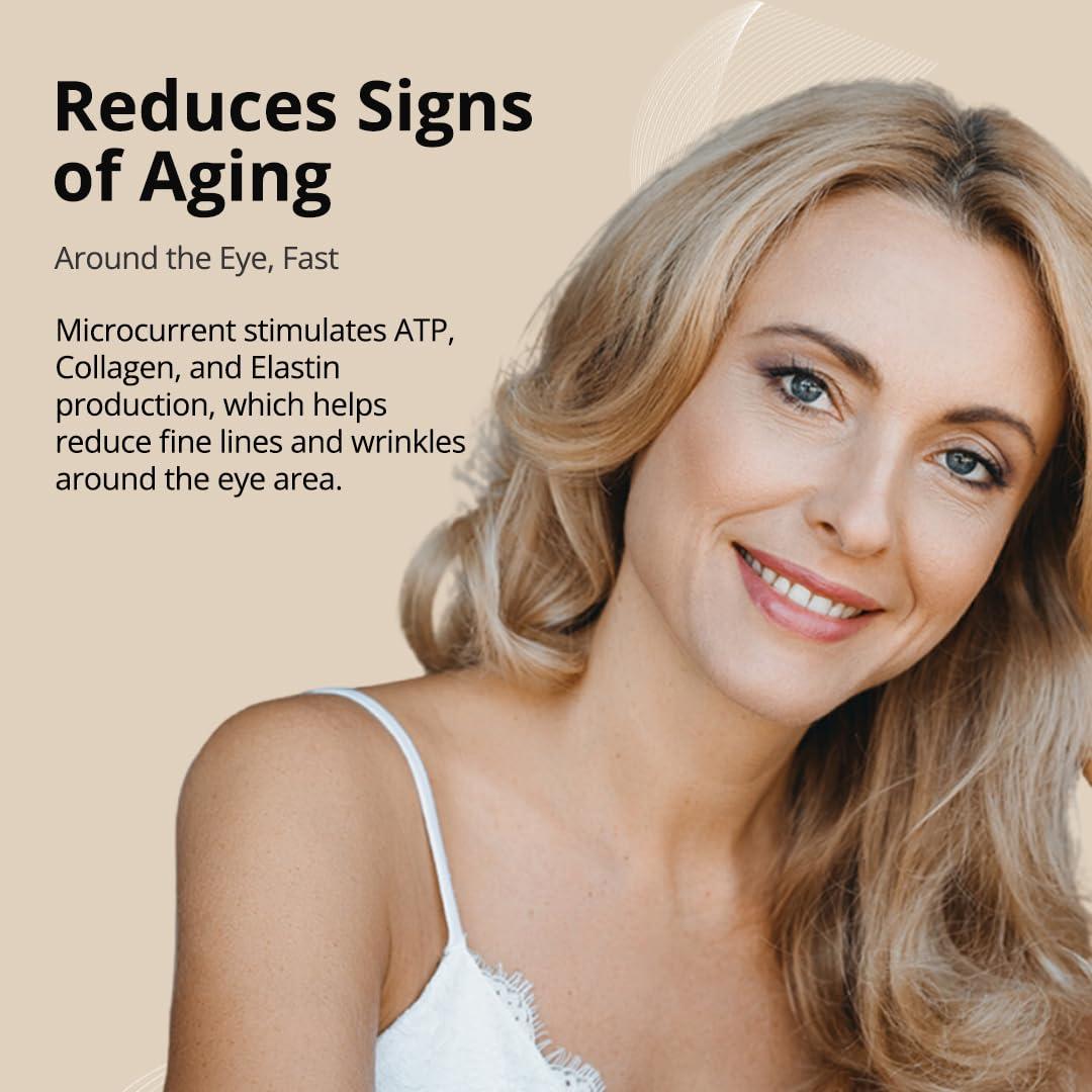 myolift myolift 7E Wellness Conductive Eye Facial Mask Microcurrent Machine - Skin Care Tools for Microcurrent Facial Device - Instant Face Lift, Anti Aging, and Skin Tightening - Up to 10-12 Uses