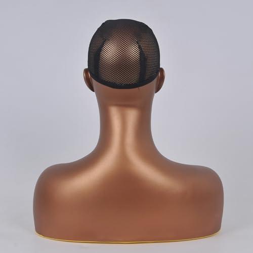 JINGFA JINGFA Mannequins Realistic Female Mannequin Head with Shoulder Display Manikin Head Bust for Wigs,Makeup,Beauty Accessories