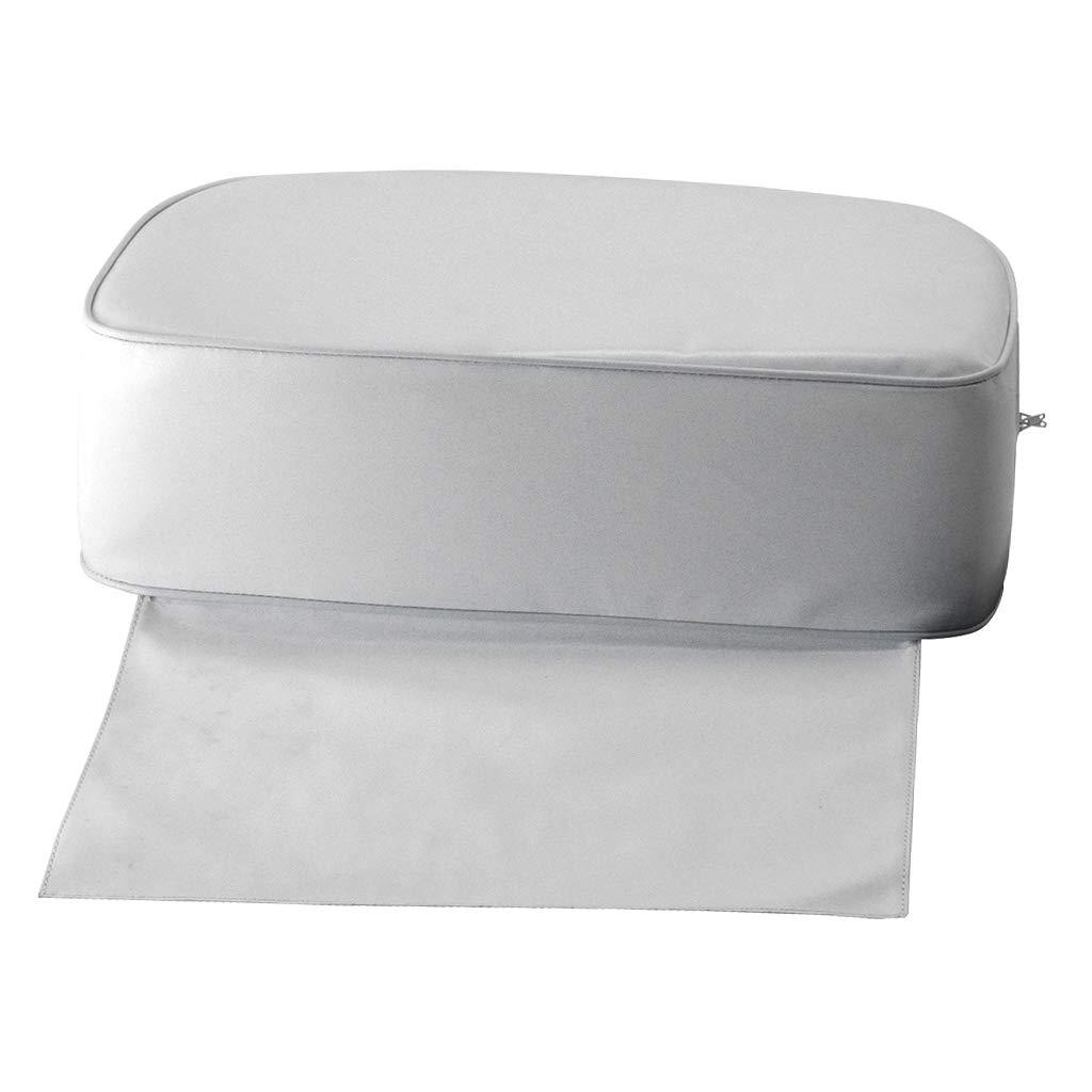 Xiaojikuaipao Barber Salon Spa Equipment Styling Chair Child Booster Seat Cushion - Soft Kids Haircut Seat with Adjustable Heightening - Universal PU Leather Salon Booster - White