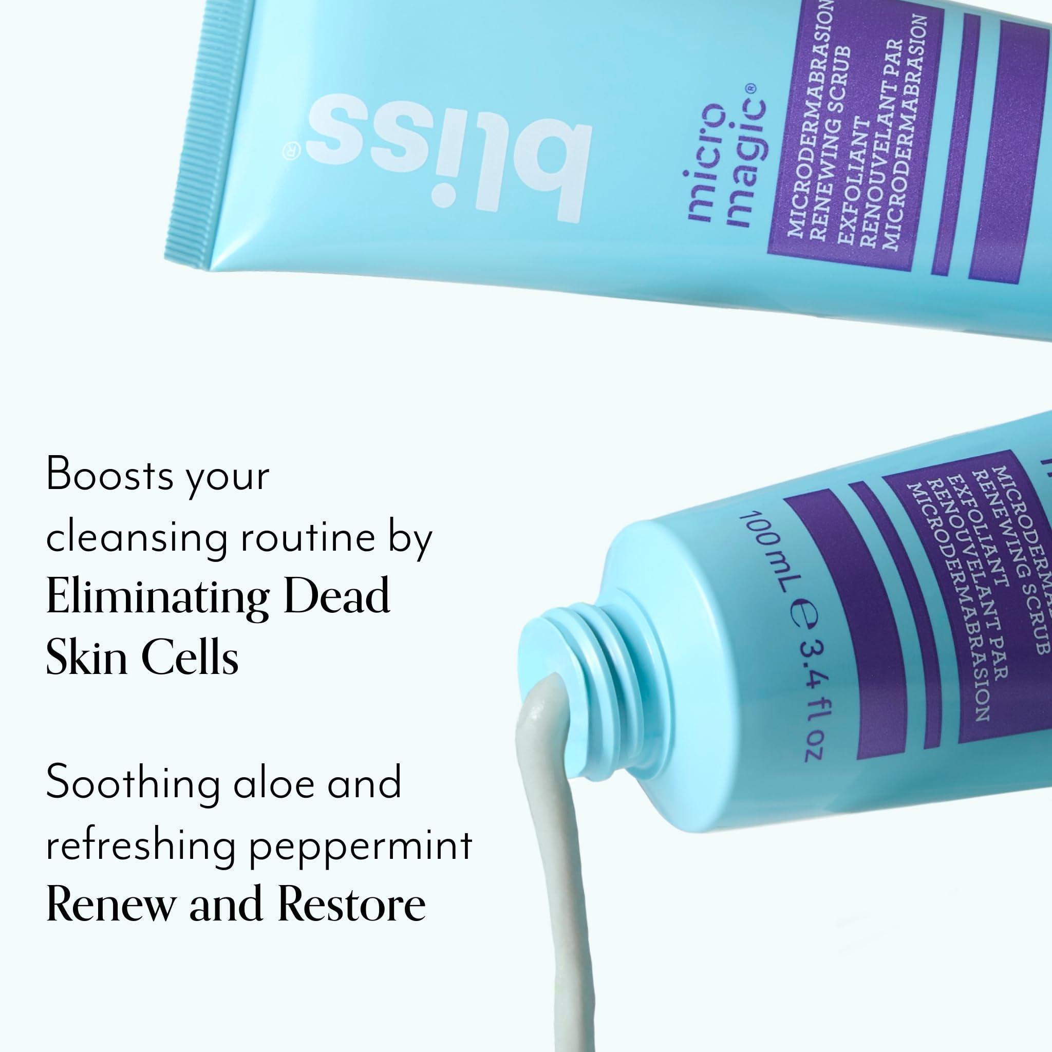 Bliss Bliss Youth Got This Retinol Moisturizer and Micro Magic Microdermabrasion Facial Scrub - Diminish Fine Lines & Tighten Pores - Vegan, Cruelty-Free