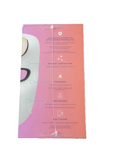 LUSTRE LUSTRE ClearSkin Renew Pro Facewear - Anti-Aging & Anti-Acne LED Face Mask | Red, Blue & Near Infrared Light Therapy Treatment Device | Reduce Wrinkles & Prevent Acne