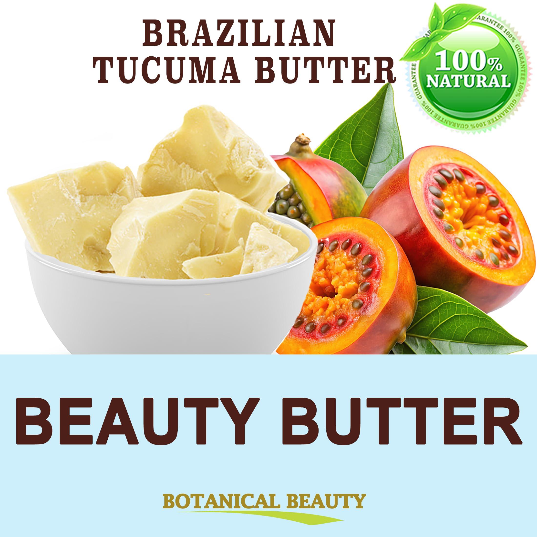 Botanical Beauty Botanical Beauty Brazilian TUCUMA BUTTER 100% Pure Natural VIRGIN UNREFINED Cold-Pressed 4.23 oz 120 gram for Face, Skin, Body, Hair, Lip, Nails. Rich in Vitamin E. Beauty Moisturizing Nourishing