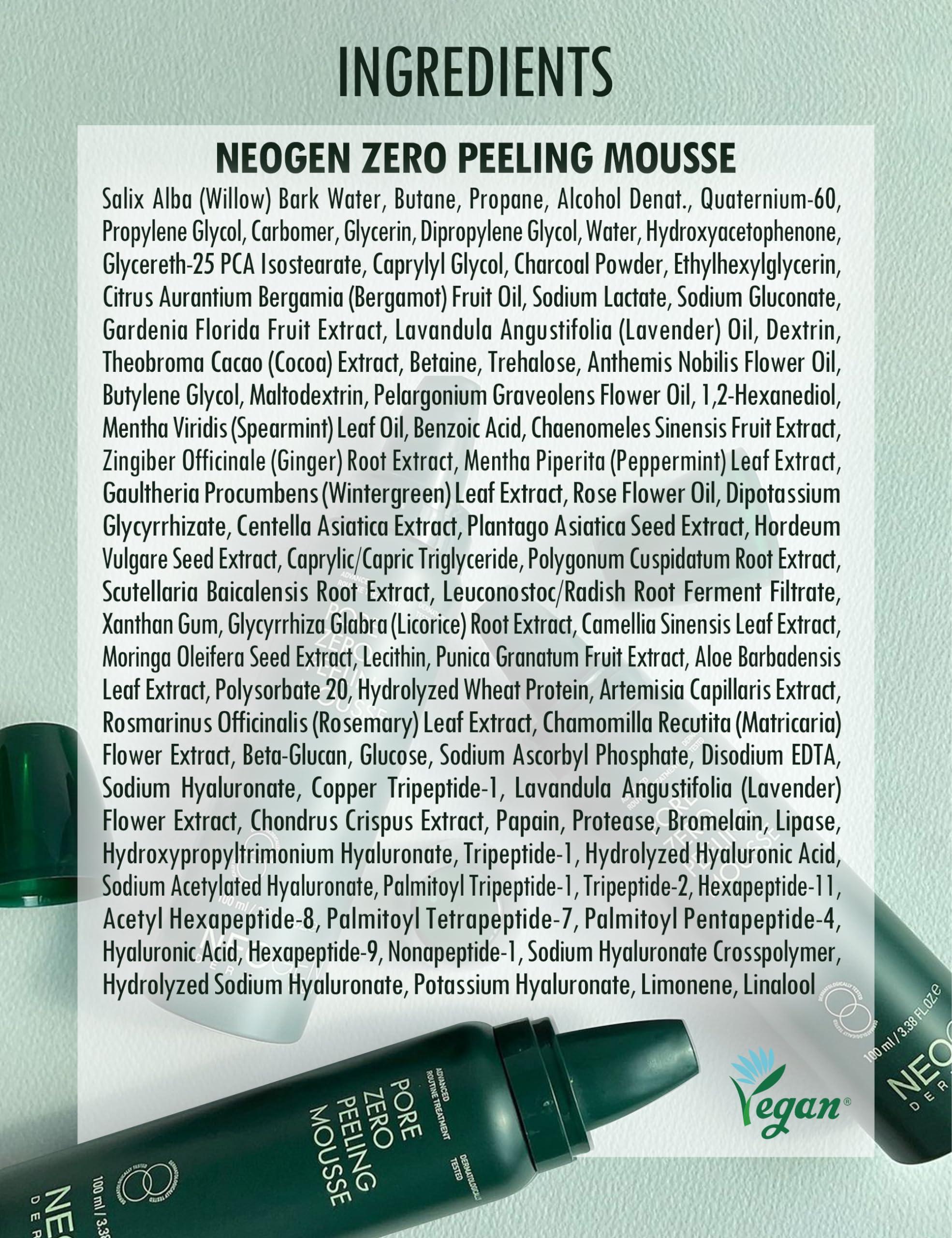 DERMALOGY by NEOGENLAB [K-Beauty] Neogen Dermalogy Pore Zero Peeling Mousse | All-in-One Foaming Exfoliating Face Wash Visibly Firming, Tightening & Lifting Skin 3.38 fl oz