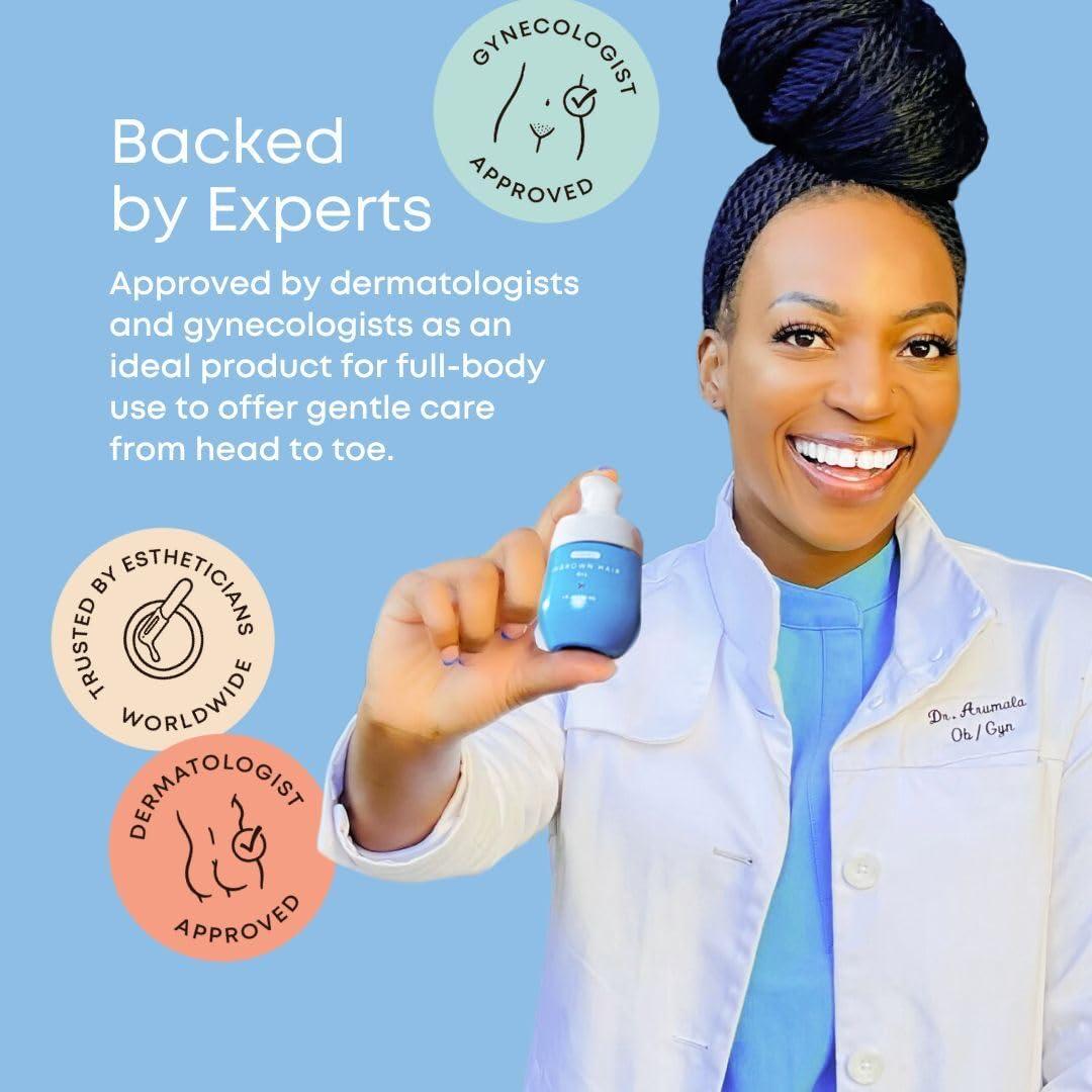 Bushbalm Bushbalm Ingrown Hair Oil - Helps with Ingrown Hair, Underarm Bumps, Soothes Skin, Razor Bumps and Post Shave Redness, 30 ml - Nude Oil