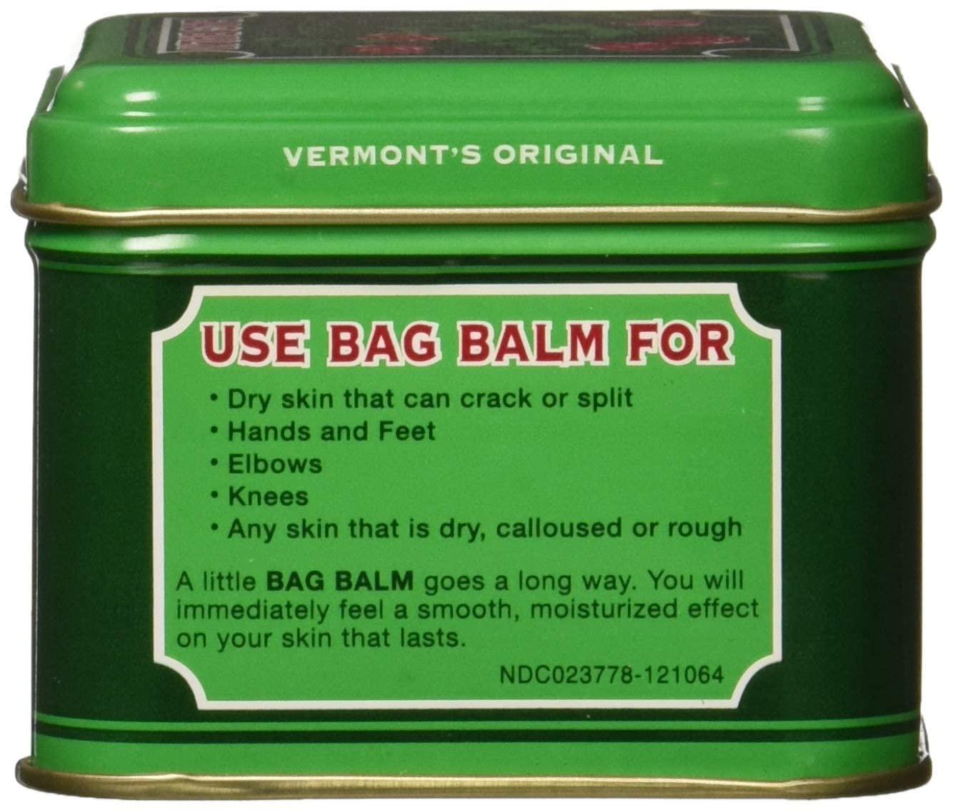 Bag Balm Bag Balm Skin Moisturizer - Full Body Hydrating Skin Care: Dry Hands, Lips, Face, Feet & More - Unscented, Cruelty & Paraben Free - Day & Night, Men & Women, Vermont\'s Original (4oz Tin, Made in USA)