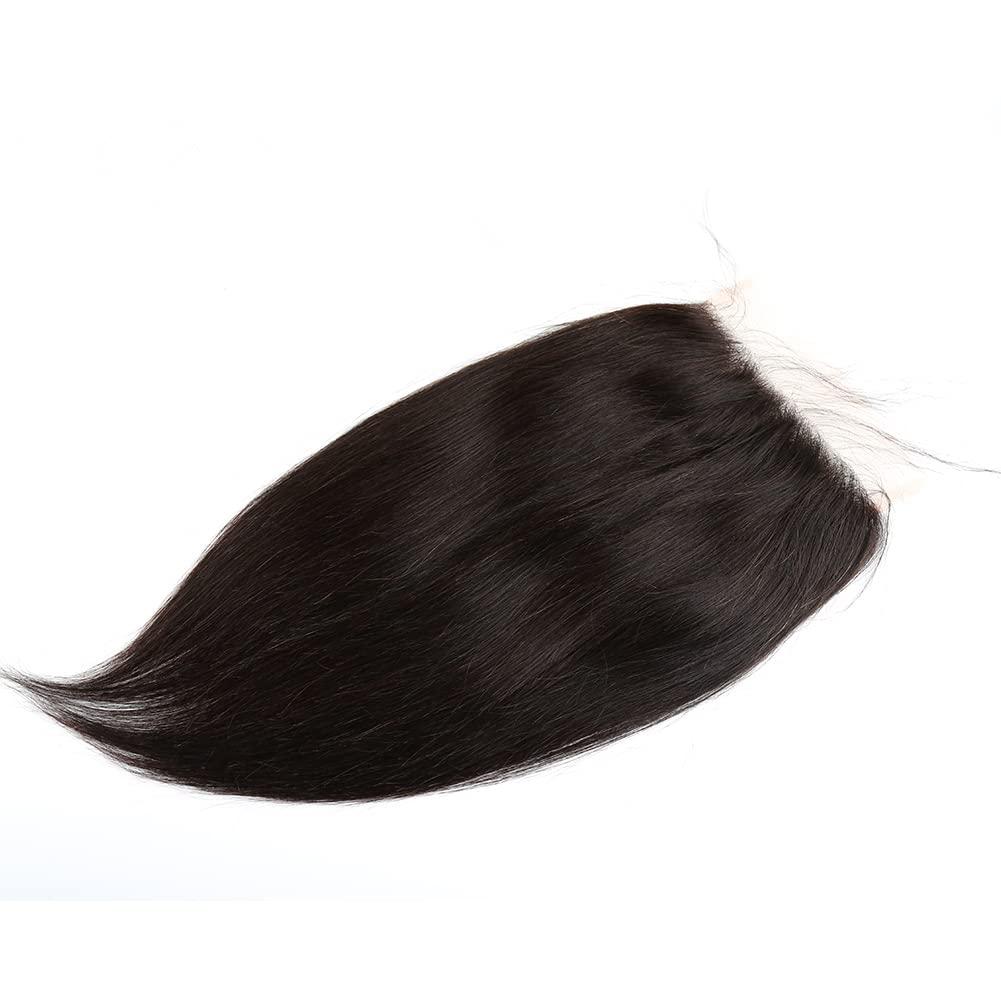 ELIHAIR ELIHAIR 6x6 Virgin Human Hair Lace Closures Bleached Knots Closure Straight Free Part Soft and Silky Natural Hairline Pre Plucked With Baby Hair 100% Unprocessed Human Hair Pieces 16\"