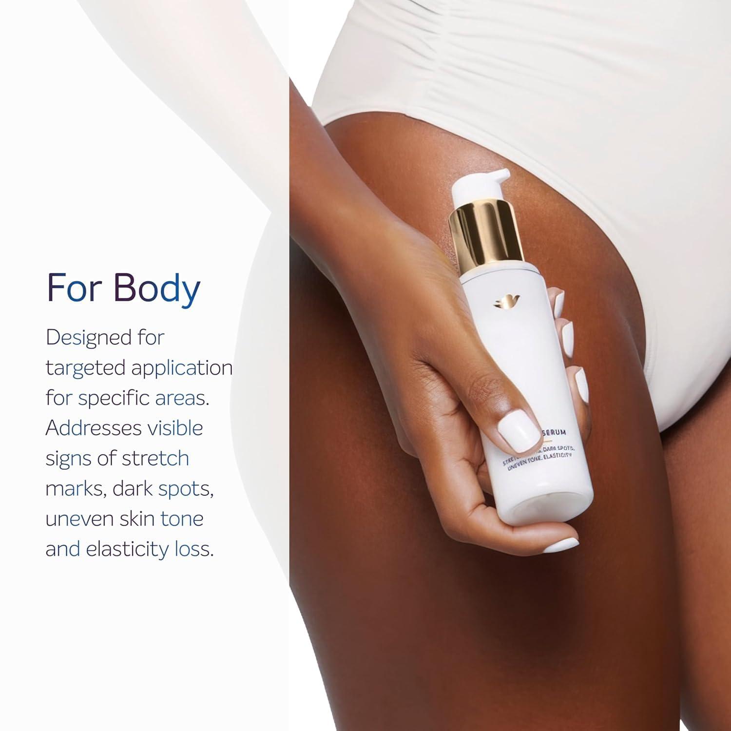 Dove Dove Targeted Serum Multipurpose for Stretch Marks, Dark Spots, Uneven Skin Tone and Elasticity,with Tone Balance Complex, Niacinamide, Collagen Peptides and Natural Moisturizing Factors, 3.2 oz