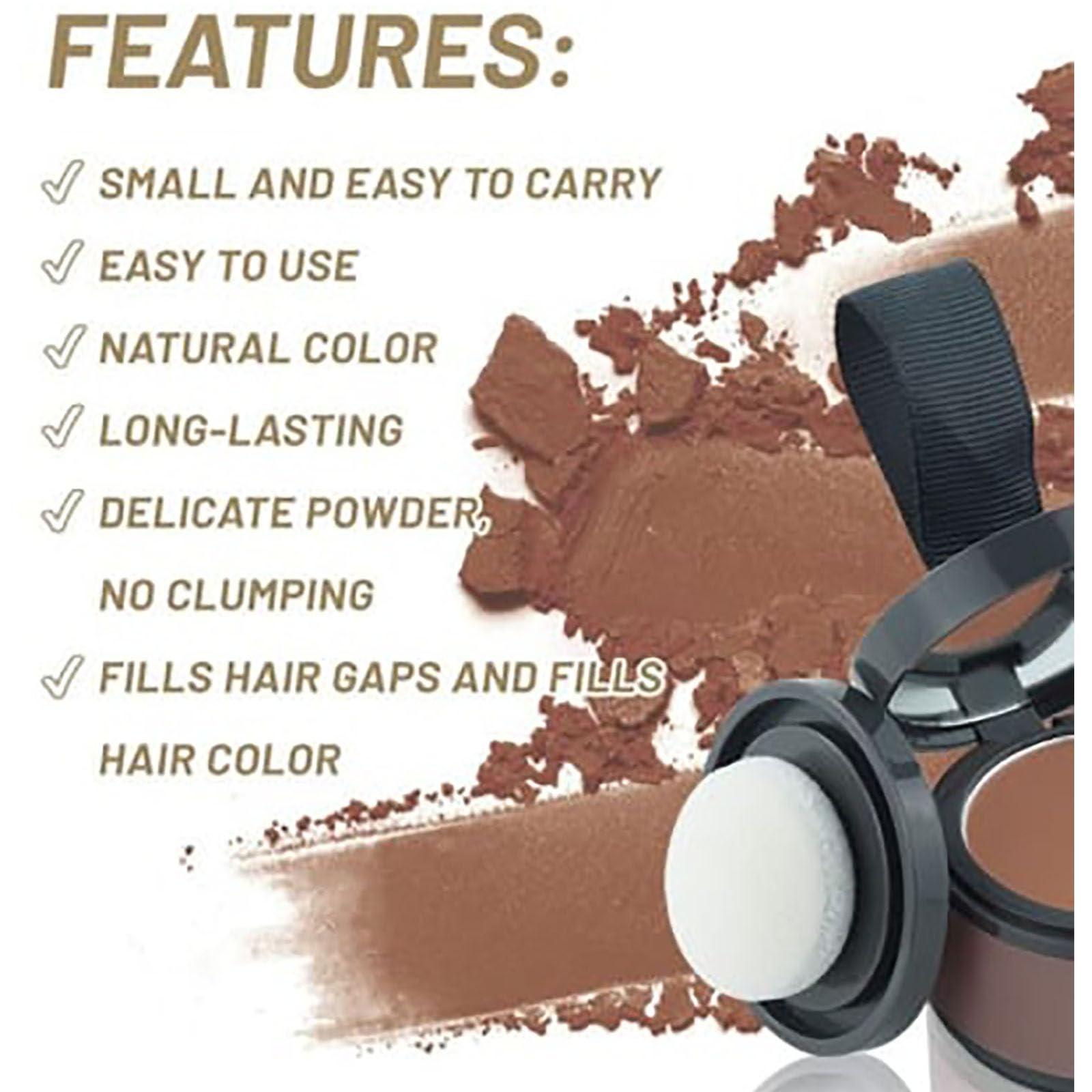 lkujiop Maycheer Enhanced Hairline Shadow Powder for Women and Men, Root Cover with Hair Shading and Pang Pang Effect (Black, 1)