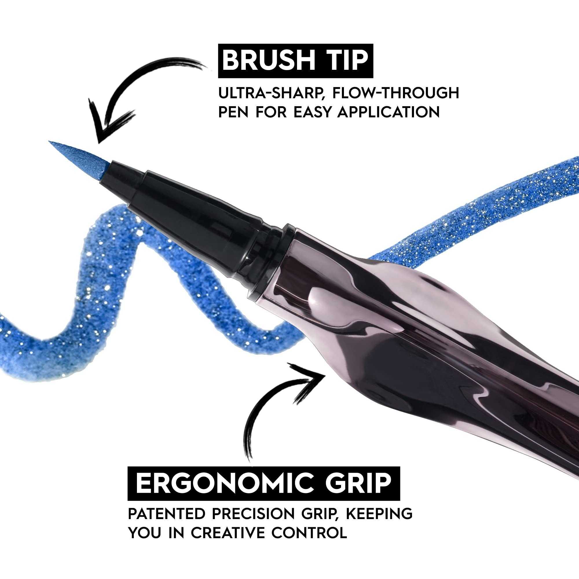 URBAN DECAY Urban Decay 24/7 Inks Liquid Eyeliner Pen (Whiskey - Matte Dark Brown, Brush Tip Eye Liner), Water-Resistant, Smudge-Resistant, Vibrant Colored Liner, Ergonomic Precision Grip, Vegan - 0.01 fl oz