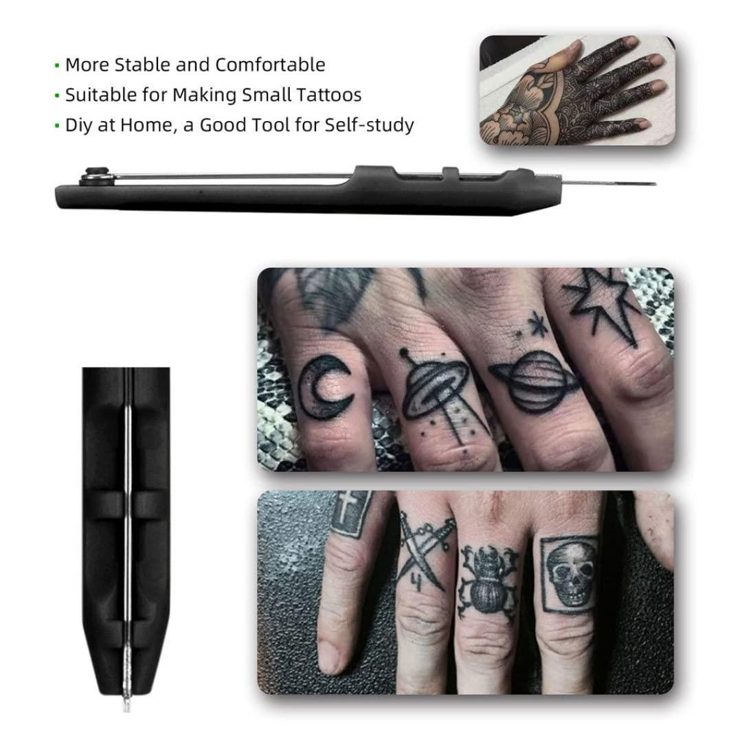 XUEYEGONGJI tattoo needles set Hand Poke and Stick Tattoo Kit Body Artist Template Sticker Needle Set with Bandage 7RL