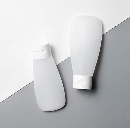 ericotry ericotry 6pcs 150ml/5oz Clear Plastic Cosmetic Soft Tubes Empty Squeeze Bottles with Flip Cap Refillable Makeup Containers Portable Cosmetics Travel Set for Girls Women