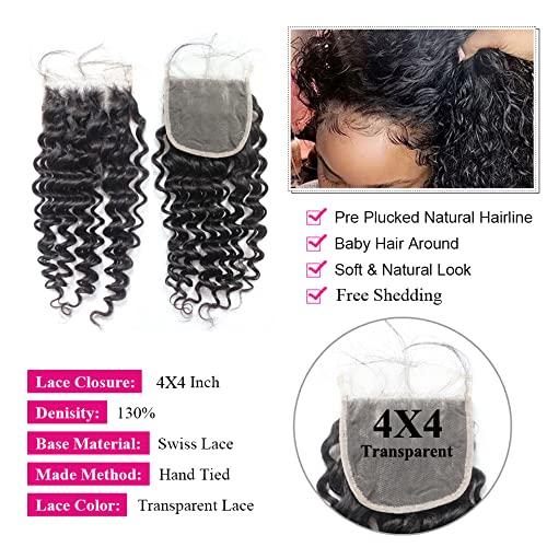 Forawme Forawme Brazilian Virgin Hair Curly Wave Bundles Closures 5pcs Lot 18 20 22 24 With 16 Inch Free Part Top Closure With Bundles Unprocessed Human Hair Weave Supplier
