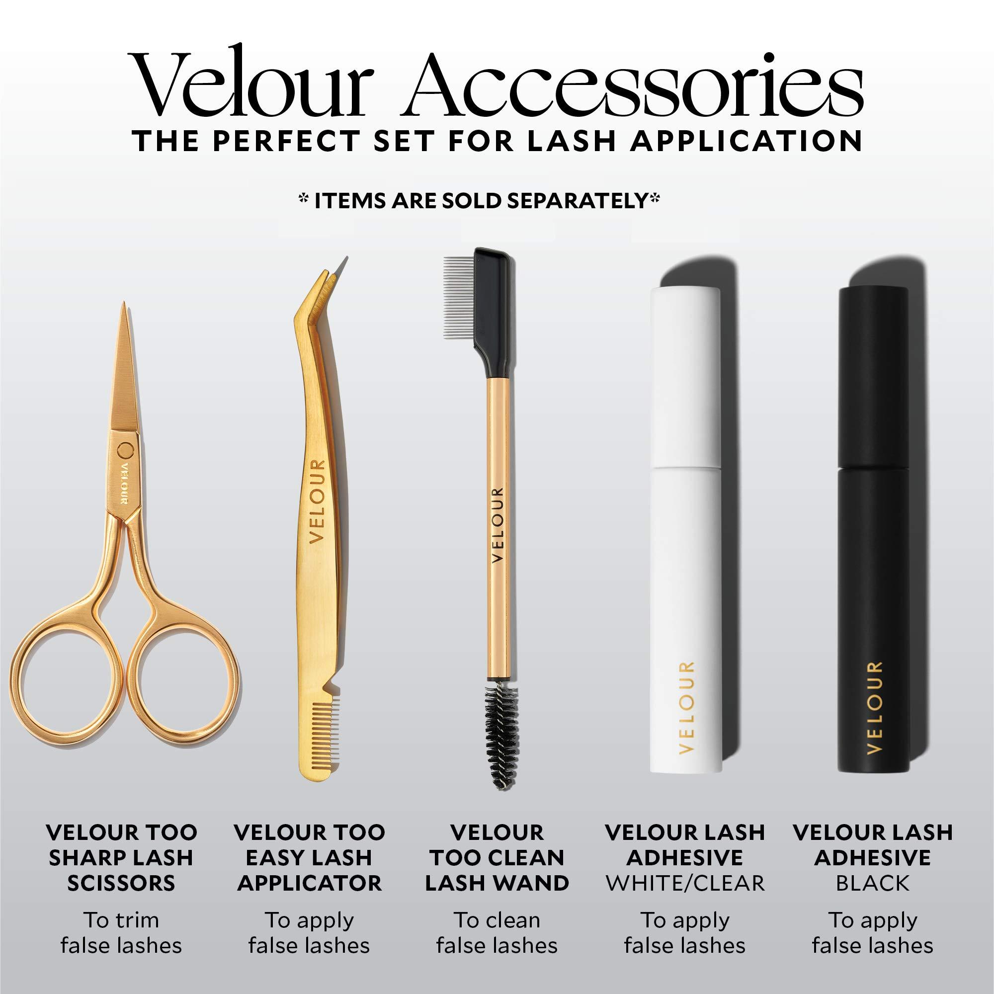 Velour Lashes Velour Too Clean Lash Wand, 2 in 1 Eyelash Cleansing Brush for False Lashes and Eyelash Extensions, Brow and Lash Brush