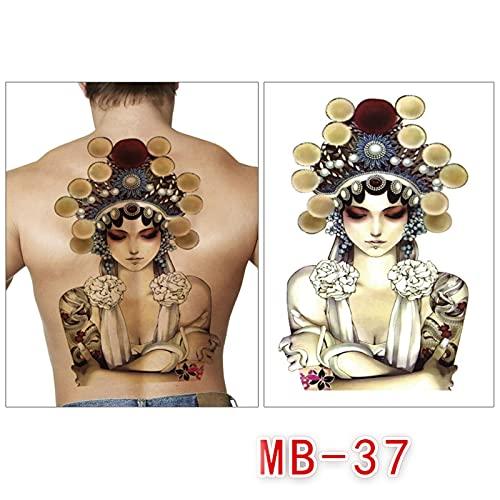 shulian Waterproof temporary men tattoos tattoo full back large tatoo fake dragon girl tattoo and body art sticker sexy decals big tatoo-BFMB-02