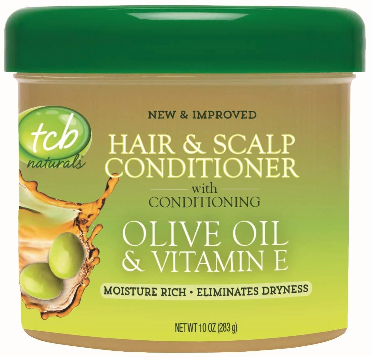 TCB Naturals 2 set of 10 Ounce TCB Naturals Conditioner Hair & Scalp Olive Oil & Vitamin-E Jar