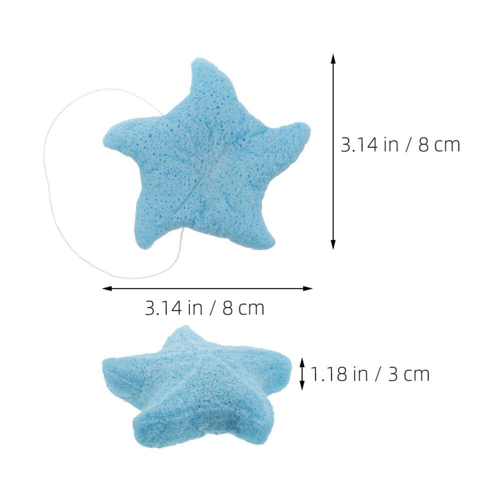 Baluue Baluue 2pcs Baby Sponge for Bathing Cute Star Shaped Kids Bath Sponges Shower Sponges Bath Sponge Bathroom Accessories for Infants