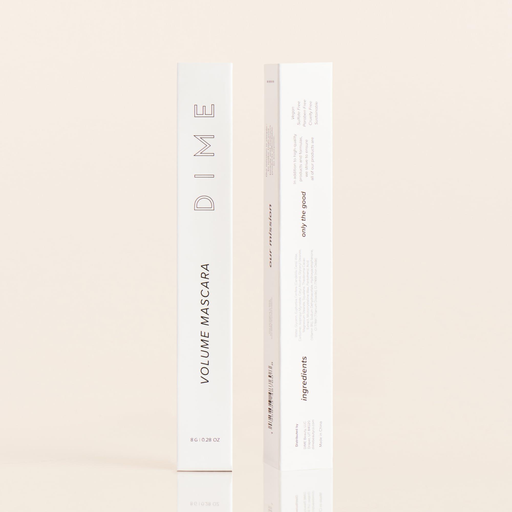 Dime DIME Beauty Volume Mascara - Smudge-Proof Tubing Mascara for Fuller, Thicker Lashes, Adds Volume & Length, Black 0.28 oz / 8 g