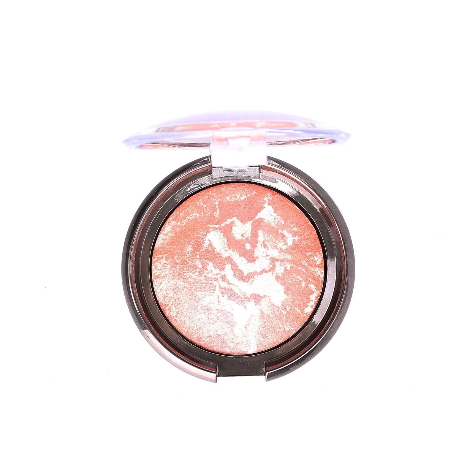 Generic Generic Baked Eyeshadow Cosmetic Plate, Single-Shade, Creamy Mineral Makeup Shadow for Eyes, Highly Pigmented Colors Colorful Shimmer Powder Eye Shadows (K, One Size)