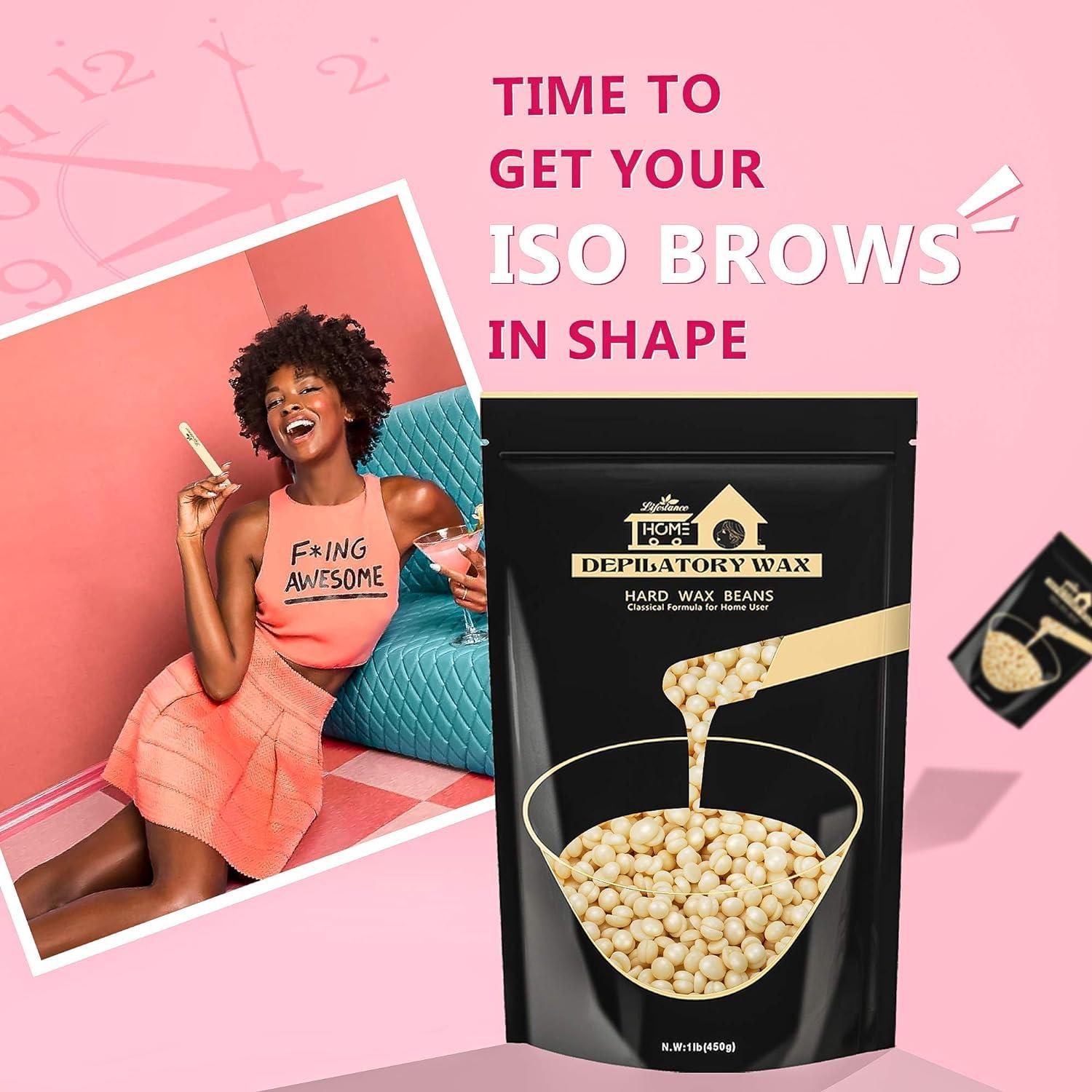 Lifestance 1LB Pearl-White Wax Beads + 1LB Cream Wax Beads