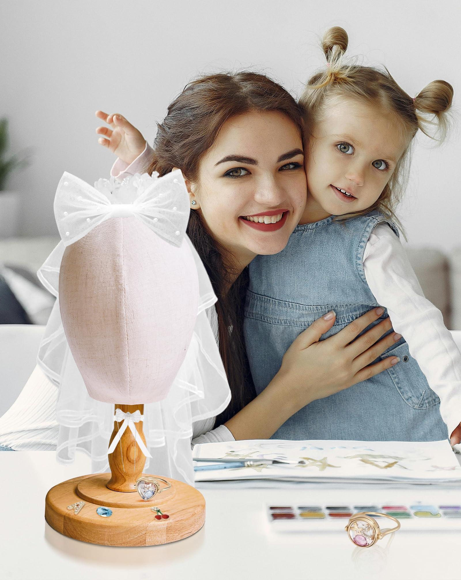 CHADWICK CHADWICK Pinnable 21\" Wig Head Stand+Head Circumference 18 Inches Baby Mannequin Head