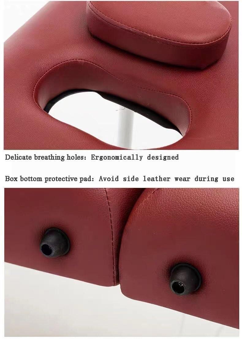 NinthAvenue Basics Professional Massage Table Portable Massage Bed Lash Spa Tattoo Bed Esthetician Adjustable 3-Fold Aluminum Legs Carrying Bag, W60cm