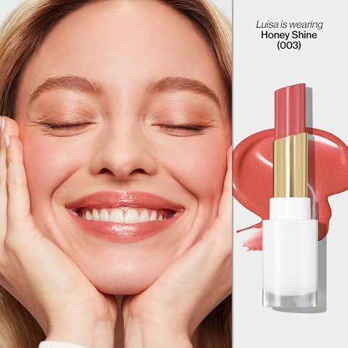 REVLON REVLON Super Lustrous Glass Shine Balm, Hydrating Tinted Lip Balm, Sheer, Glossy Shiny Finish, 003 Honey Shine, 0.11 oz