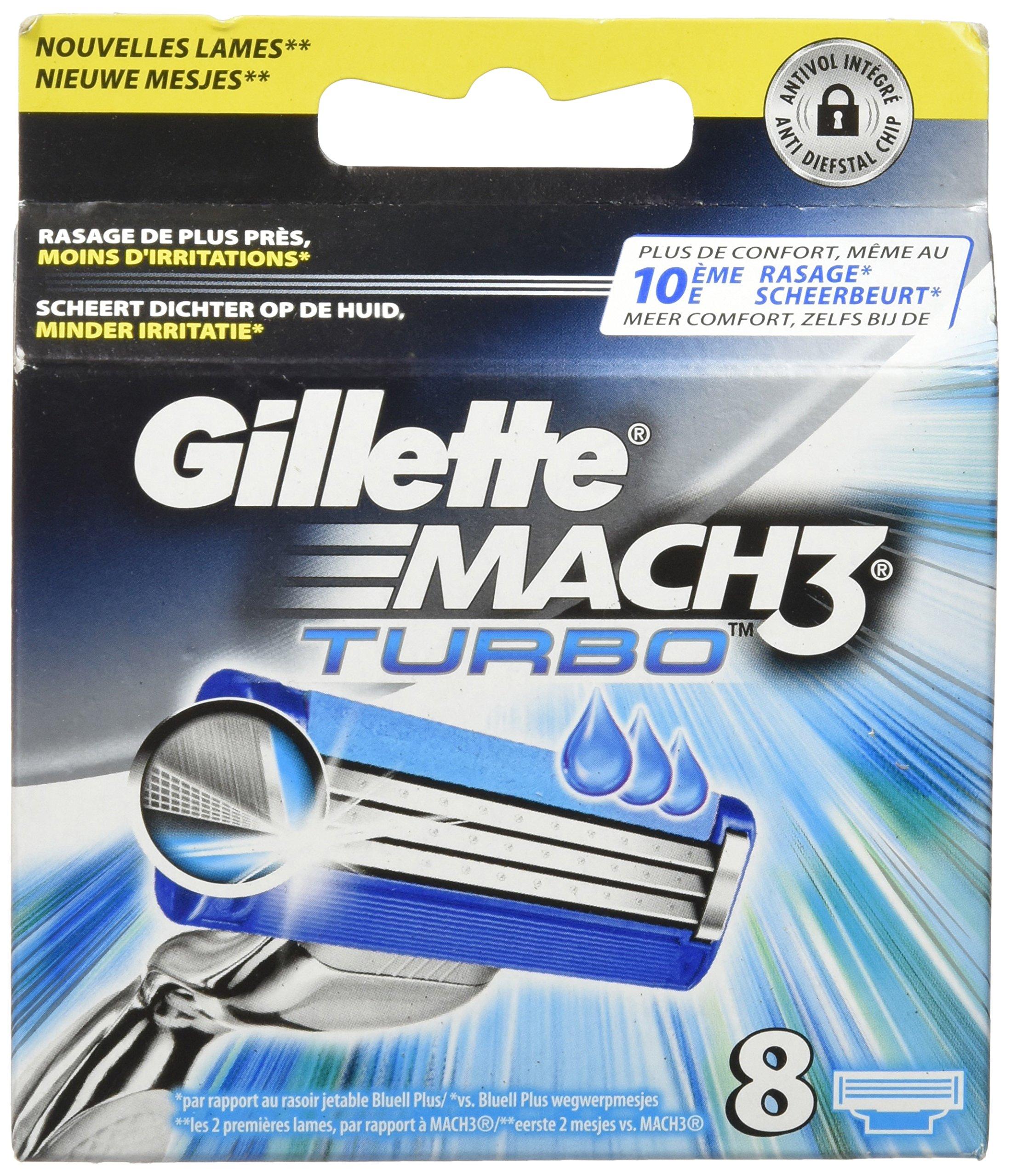 Gillette Gillette Mach3 Turbo Razor Blades for Men