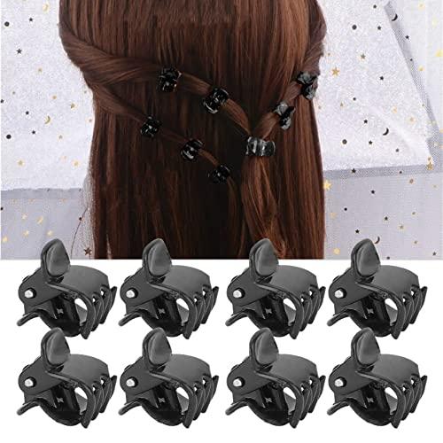 plplaaobo mini hair clipsHair Claw Clips, 100PCS Black Hair Clips, Mini Plastic Small Claws Hair Clip Non Slip Clamps Stylish Jaw Clips Hair Clamps Hair Accessories for Girls and Women