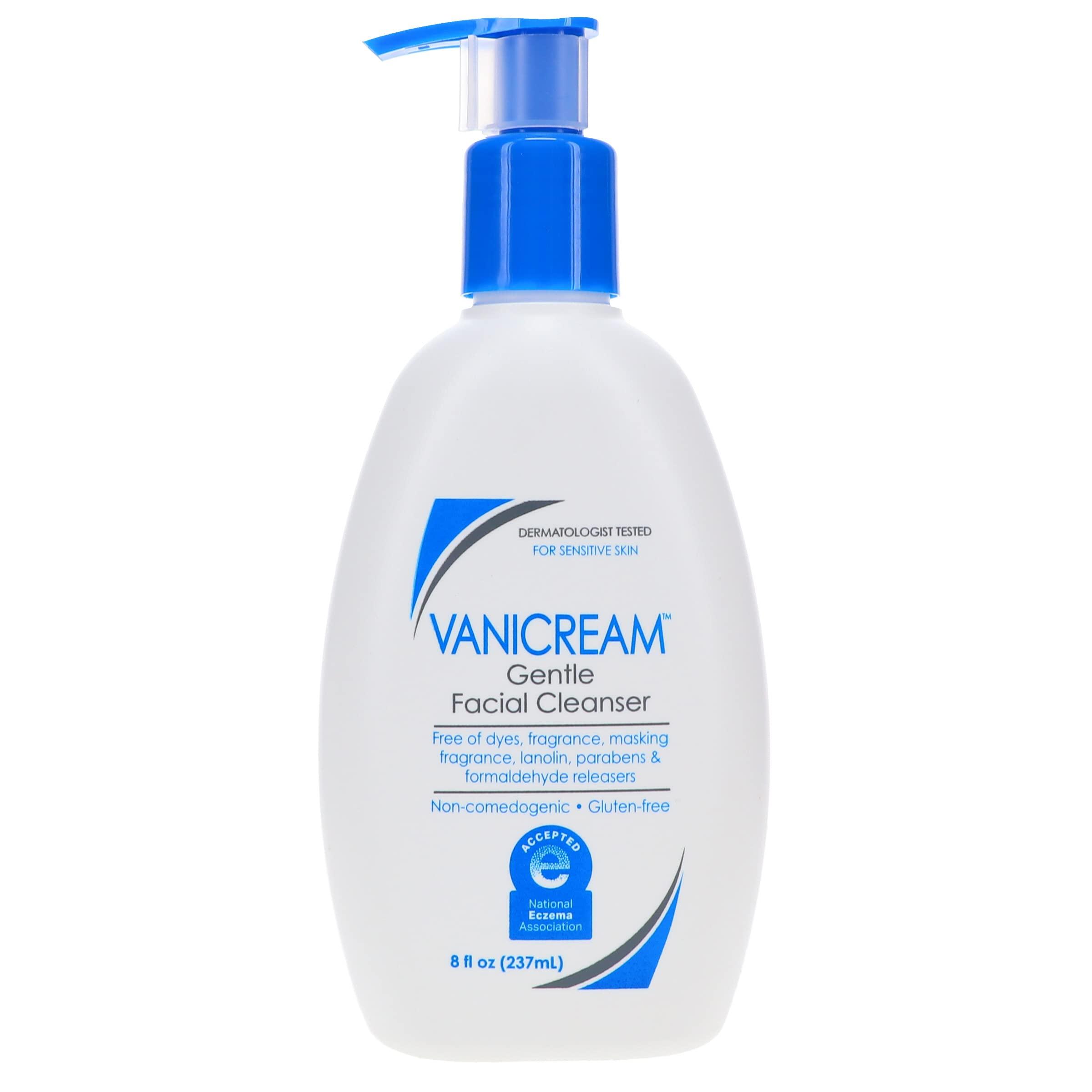 Vanicream Vanicream Gentle Facial Cleanser for Sensitive Skin, 8 Oz (Pack of 3), Unscented, 24 Fl Oz