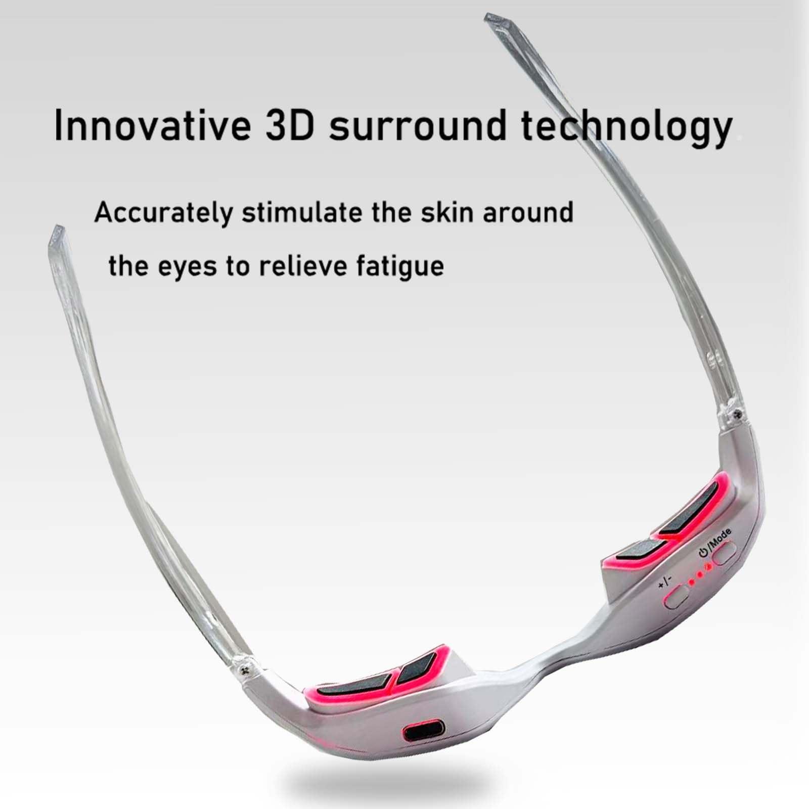 Generic Eye Bag Remover Glasses,Revital Eyes Red Light Glasses, Revital Eyes Red Light Glasses, Eye Beauty Glasses Eyes Bag Remover For Reduce Dark Circles And Wrinkles At Home, One Size