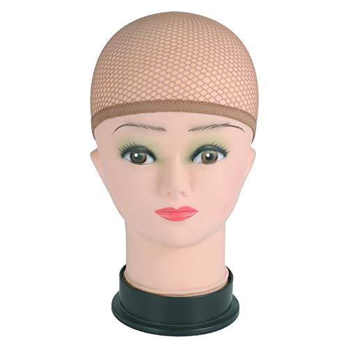 EBOOT eboot 3 Pack Wig Caps (Light Brown Nylon Caps and Light Brown Mesh)