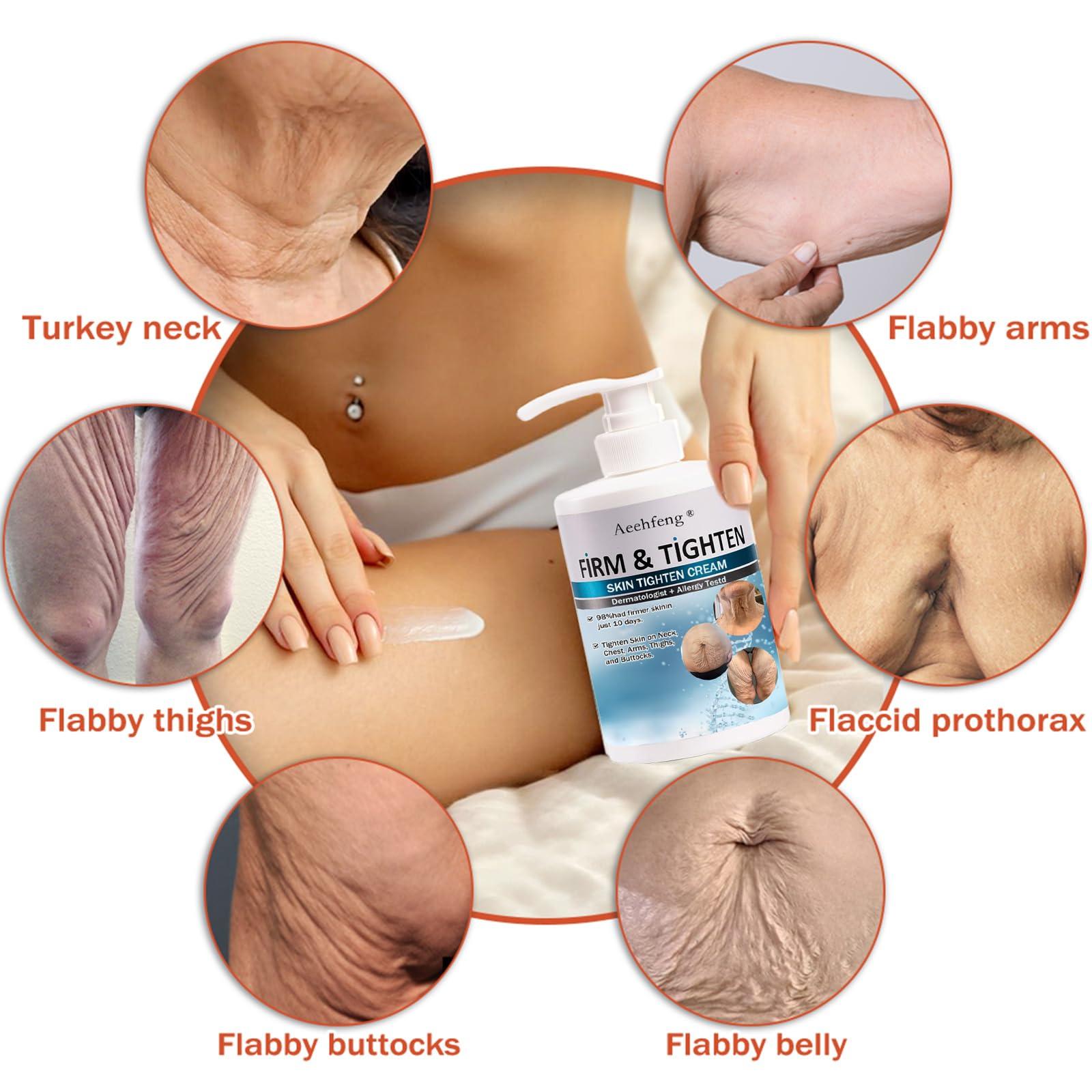 AEEHFENG Aeehfeng Firm Tighten Skin Tighten Cream,Anti-Aging Neck and Dcollet Day&Night Body Cream,Collagen Cream Face Lotion & Body Lotion,Moisturizing,Lifting&Recovery for All Skin Type (3Bottles, 3.47 oz)