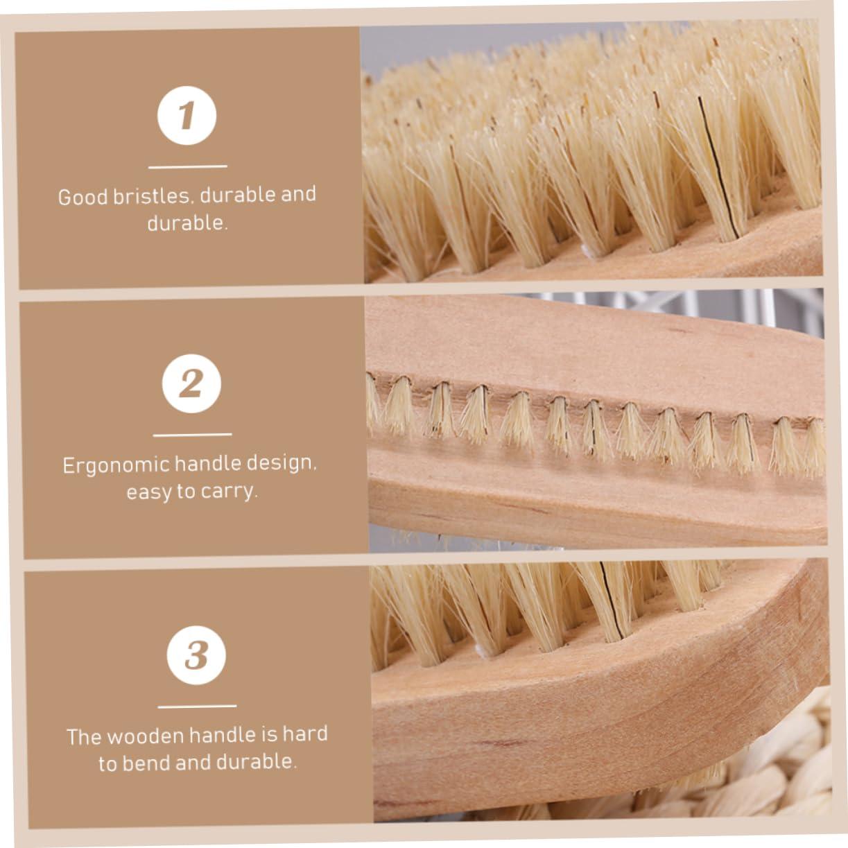 FRCOLOR FRCOLOR 3pcs Professional Nail Cleaning Brush Dual-sided Nail Scrub Tool for Pedicure Manicure Lightweight Design for Home Salon Use Materials