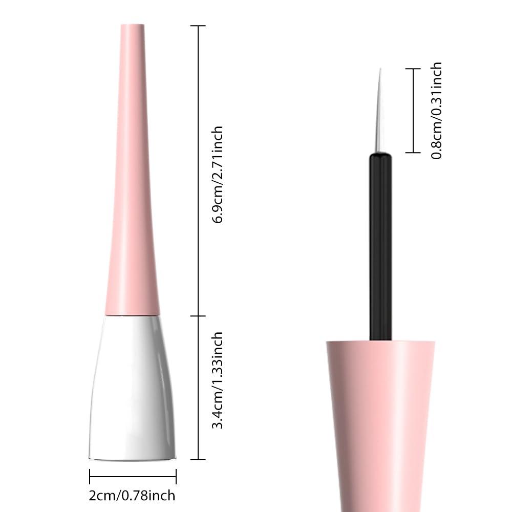 evpct evpct 1Pcs White Liquid Eyeliner Makeup Waterproof White Eye Liners for Women, Eyes Wing Eyeliner Stamps Shapes Colored Eyeliner delineador de ojos a prueba de agua contra el agua blanco para ojos