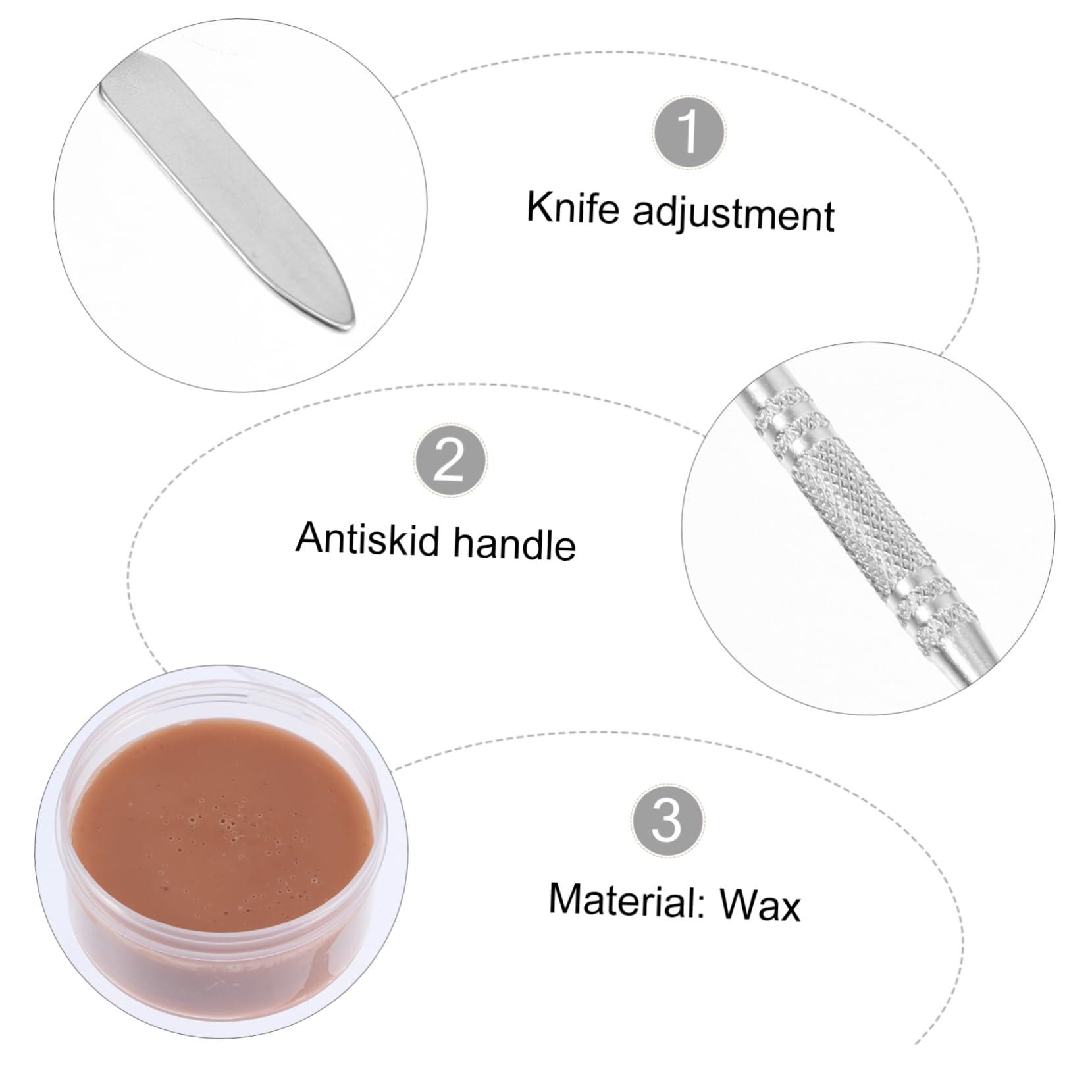 Ipetboom Ipetboom Professional Makeup 2 Pack Special Effects Skin Wax Realistic Wound Scar Wax for Halloween Costumes