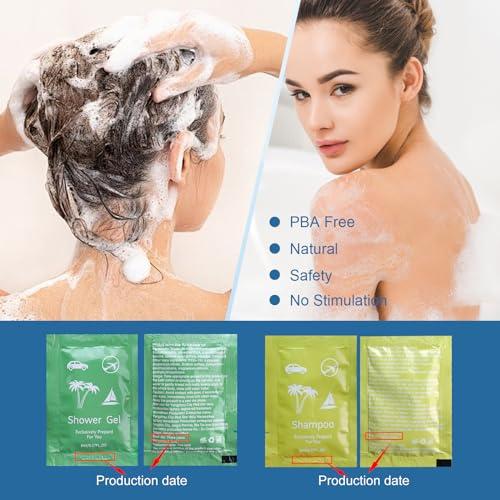 fafortune Bulk Hygiene Kits for Homeless,Disposable Toothbrushes with Toothpaste and Comb for Homeless Individually WrappedBasic Toiletry Kits Travel Size Shampoo And Body Wash For Hotel,Air Bnb Charity(40)