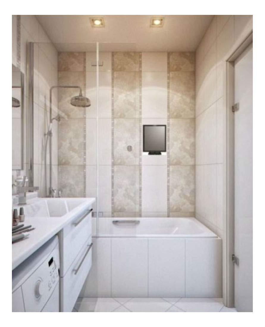 Unknown Unknown Fog Resistant Shower Mirror, Suction Cup Mount, 7\"L x 5.5\"W